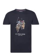 Uspa T-Shirt Eivind Men Tops T-shirts Short-sleeved Blue U.S. Polo Ass...