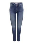 Onlblush Mid Sk Ank Rw Dnm Rea194 Bottoms Jeans Skinny Blue ONLY