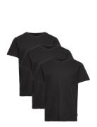 Jjeorganic Basic Tee Ss 3Pk Mp Jnr Tops T-shirts Short-sleeved Black J...