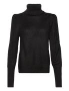 Vilou New Rollneck L/S Knit Top/Vol Tops Knitwear Turtleneck Black Vil...