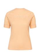 Rib Tech Tee Sport T-shirts & Tops Short-sleeved Orange Johaug