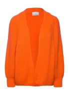 Fora Knit Cardigan Tops Knitwear Cardigans Orange Noella