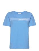 T-Shirt With Game On Print Tops T-shirts & Tops Short-sleeved Blue Cos...