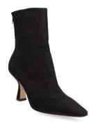 New Point High Shoes Boots Ankle Boots Ankle Boots With Heel Black Apa...