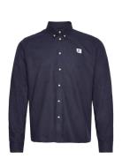 Piece Brushed Shirt Tops Shirts Casual Navy Les Deux