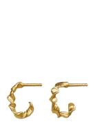 Amalie Earring Accessories Jewellery Earrings Hoops Gold Maanesten