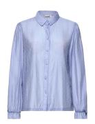 Nuliza Shirt Tops Shirts Long-sleeved Blue Nümph
