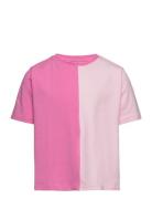 Pkkira Ss Short Tee Bc Tops T-shirts Short-sleeved Pink Little Pieces