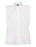 Evya Tops Shirts Short-sleeved White HUGO