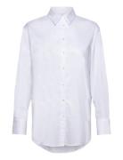 Over Cotton Shirt Tops Shirts Long-sleeved White Mango