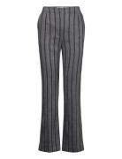 Ally - Cotton Blend Stripe Bottoms Trousers Flared Grey Day Birger Et ...