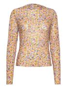 Malin Top Tops T-shirts & Tops Long-sleeved Multi/patterned Gina Trico...