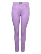 Jeans, Long, Color Amy Bottoms Jeans Skinny Purple Zizzi