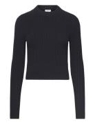Wool Rib Sweater Tops Knitwear Jumpers Black Filippa K