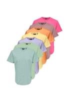 Onsmatt Longy Ss Tee 7-Pack Tops T-shirts Short-sleeved Multi/patterne...