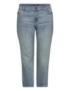 Mid-Rise Straight Ankle Jean Bottoms Jeans Straight-regular Blue Laure...