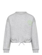 Cropped Prin Tops Sweat-shirts & Hoodies Sweat-shirts Grey Tom Tailor