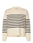 Cc Heart Collins Comfy Stripe Knit Tops Knitwear Jumpers Cream Coster ...