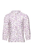 Skjorta Manel Tops Shirts Long-sleeved Shirts Multi/patterned Mango