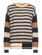 Shea, 1864 Alpaca Stripes Tops Knitwear Jumpers Brown STINE GOYA