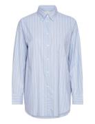 Os Luxury Oxford Bd Striped Shirt Tops Shirts Long-sleeved Blue GANT