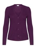 Vistara L/S Cardigan /B Tops Knitwear Cardigans Purple Vila