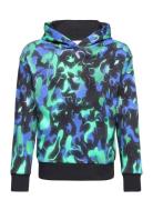 Sweatshirt Hood Aop Plastic Tops Sweat-shirts & Hoodies Hoodies Multi/...