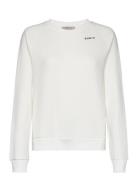 Clara Crewneck Sport Sweat-shirts & Hoodies Sweat-shirts White BOW19