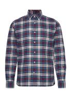 Brushed Tommy Tartan Small Shirt Tops Shirts Casual Blue Tommy Hilfige...