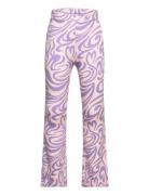 Leggings Soft Flare Aop Young Bottoms Trousers Purple Lindex