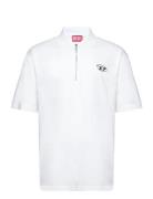 T-Vor-Od Polo Shirt Tops Polos Short-sleeved White Diesel