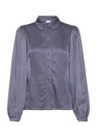 Nuyasmin Shirt Tops Shirts Long-sleeved Blue Nümph