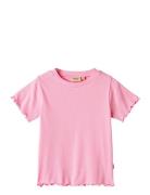 T-Shirt S/S Irene Tops T-shirts Short-sleeved Pink Wheat