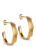Ane Large Hoops Accessories Jewellery Earrings Hoops Gold Enamel Copen...