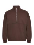 Anf Mens Sweatshirts Tops Sweat-shirts & Hoodies Sweat-shirts Brown Ab...