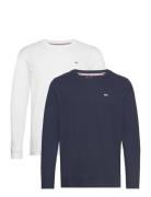 Tjm Slim 2Pack L/S Ext Tops T-shirts Long-sleeved White Tommy Jeans