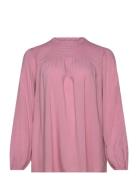 Wa-Sia Tops Blouses Long-sleeved Pink Wasabiconcept