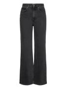 The Wide Short Denim Bottoms Jeans Straight-regular Black Marville Roa...