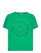 Frelina Tee 2 Tops T-shirts & Tops Short-sleeved Green Fransa