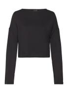 Long Flare Sleeve Top Tops T-shirts & Tops Long-sleeved Black Gina Tri...