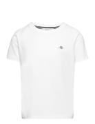 Shield Ss T-Shirt Tops T-shirts Short-sleeved White GANT