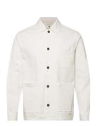 Akoscar Cotton Overshirt Tops Overshirts White Anerkjendt