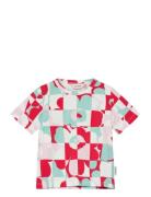Soida Ruutu Unikko Ii Tops T-shirts Short-sleeved Multi/patterned Mari...