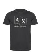 T-Shirt Tops T-shirts Short-sleeved Black Armani Exchange