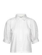 Shirt Tops Blouses Short-sleeved White Sofie Schnoor