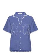 Souchier Doves Tops Knitwear Cardigans Blue Maison Labiche Paris