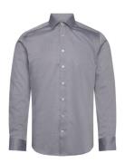 Bs Marshawn Slim Fit Shirt Tops Shirts Business Grey Bruun & Stengade
