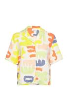 Carnival Print Short Sleeve Shirt Tops Shirts Short-sleeved Multi/patt...