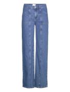 Lr-Frilla Bottoms Jeans Straight-regular Blue Levete Room