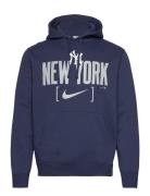 New York Yankees Men's Nike Mlb Club Slack Fleece Hood Tops Sweat-shir...